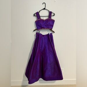 Purple Indian lengha